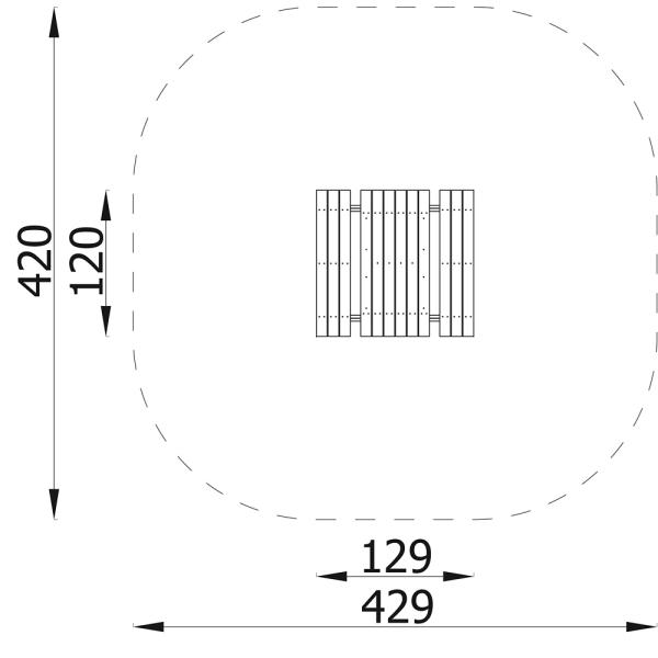Terra Sitzgruppe M, mit Verankerung